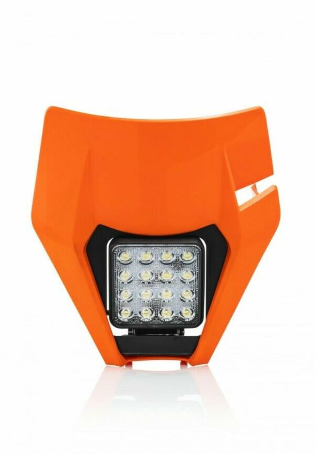 Ktm Maschera Mask Gruppo Ottico Faro A Led Exc Enduro Acerbis