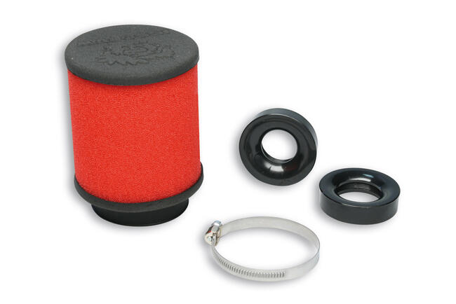 0413260 Filtro Aria Red Filter E16 Con ø 60 Per Carburatori Filettati Phbg 15 - 21 - Phbl 20 - 26 Malossi