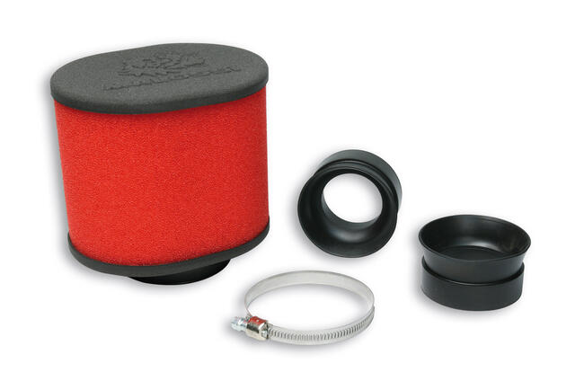 0413434 Filtro Aria Red Filter E15 Con ø 42/50/60 Per Carburatori Phbh - Mikuni - Keihin Malossi