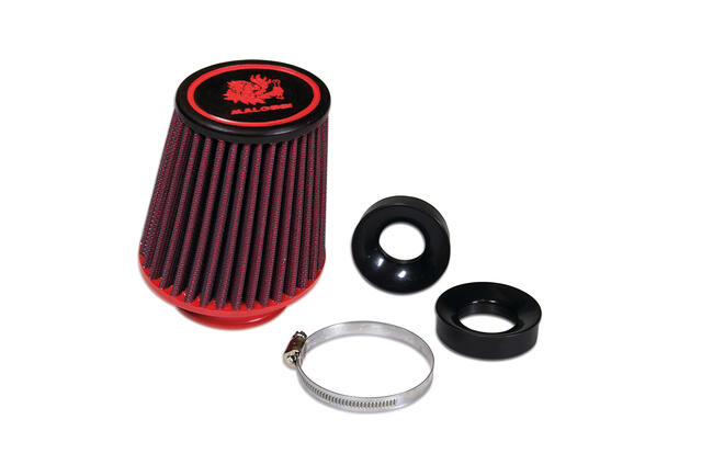 Filtro Aria Red Filter E18 Con ø 60 Per Carburatori Filettati Phbg 15-21 - Phbl 20-26