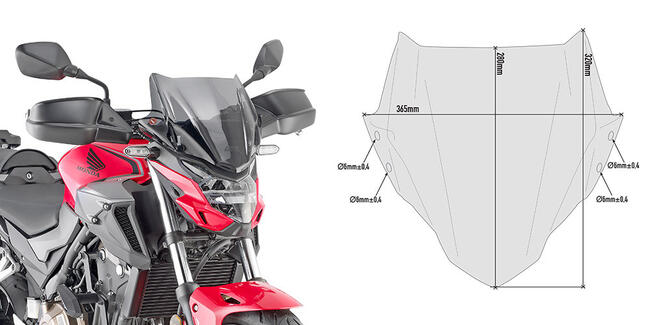 Spoiler Specifico Fumè Givi 1176a