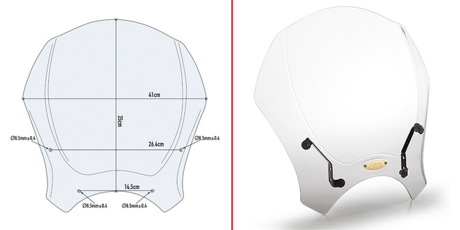 Cupolino Trasparente Specifico Givi 140a