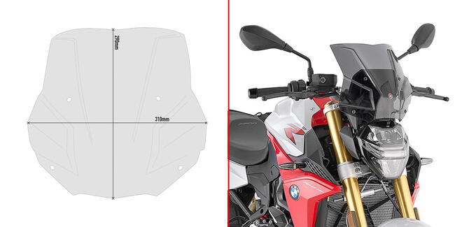 Cupolino Fume Bmw F900r Givi 5139s