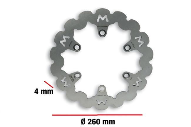 6212344 Disco Freno Whoop Disc ø Esterno 260 - Spessore 4 Mm Malossi