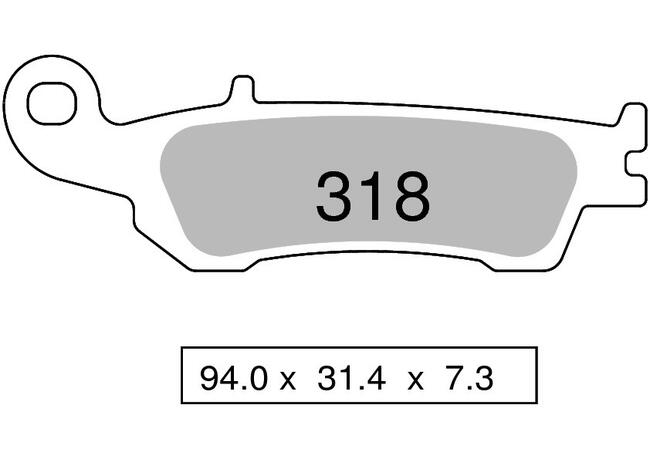 Pastiglie Freno Anteriori Trofeo By Ognibene Per Yamaha Wrf 250 17-18 - Mescola Sinterizzata 01