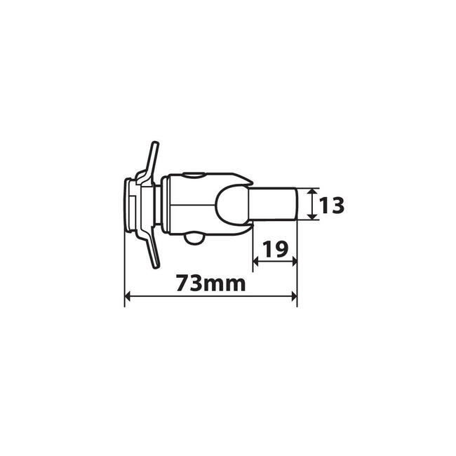 Screw Supporto Con Attacco Per Viti E Riser M8 Lampa