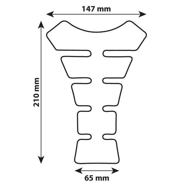 Pro Tank X4 Protezione Adesiva Per Serbatoio Nero Lampa