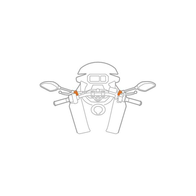 Titan Pole Supporto Con Attacchi Per Specchietti O Viti Passanti Lampa