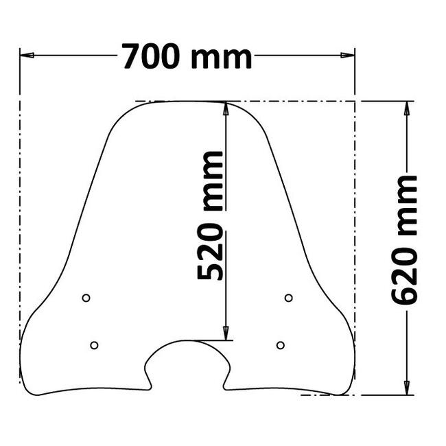 Parabrezza Classic Per Honda Sh Mode 125 Isotta Cls4533