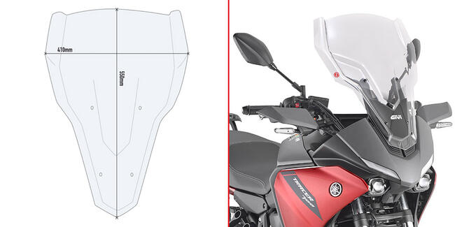 Cupolino Trasparente Yamaha Tracer 700' Givi D2148st