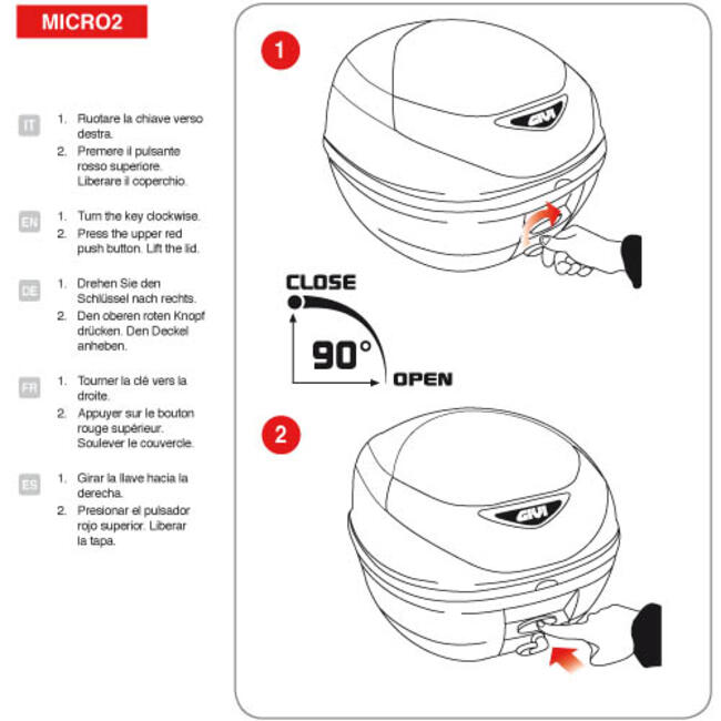 Bauletto Nero Goffrato Comprensivo Di Piastra E Kit Universale (con Chiusura Micro 2)