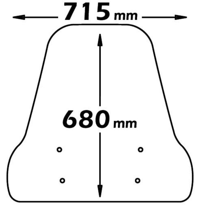 Parabrezza Per Piaggio Liberty S 50-125-150-200 Isotta E350