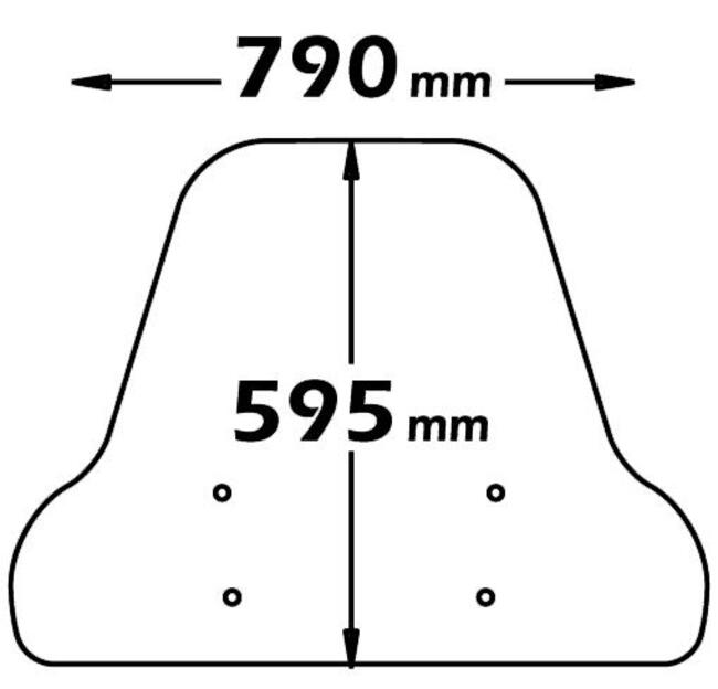 Parabrezza Per Piaggio  Carnaby 125-200-250 Isotta E356