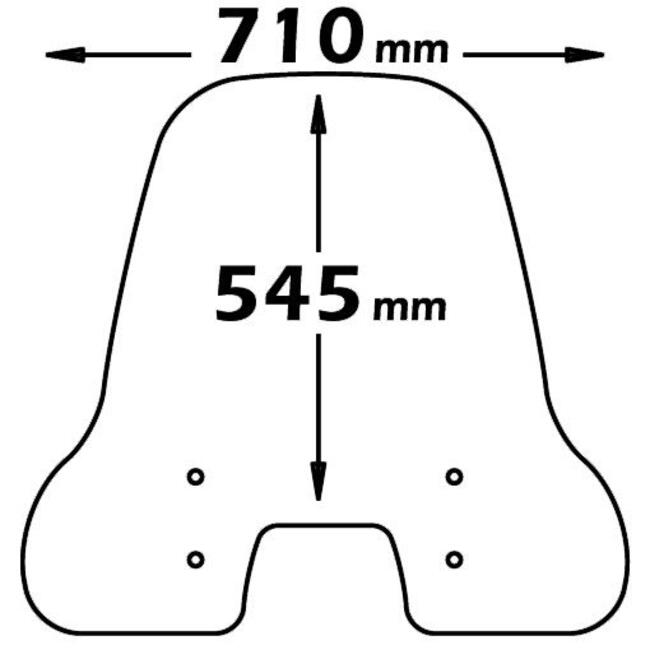 Parabrezza  Per  Piaggio Vespa S 50-125-150 Isotta E360