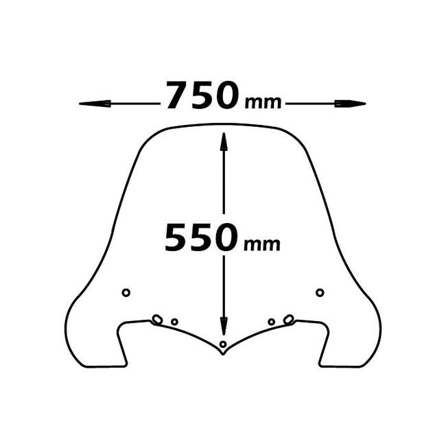 Parabrezza Per Kymco People S 50-125-200 Isotta E64