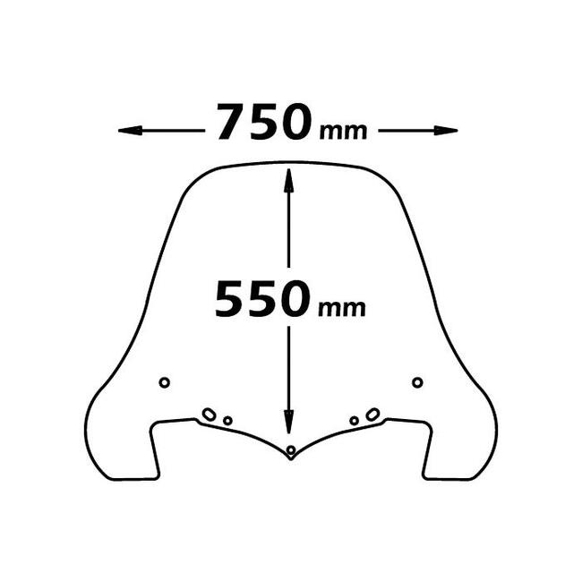 Parabrezza Per Kymco People S 250 Isotta E68