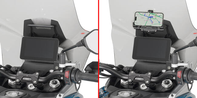 Fb9701 Traversino Cupolino X Porta Gps/telefono Qj Motor Srt 600 Sx (2025) Givi