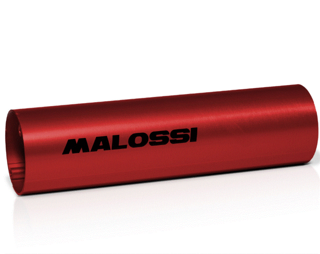 Tubo Silenziatore Con ø Esterno 60 In Alluminio Anodizzato Rosso Malossi 3219348br