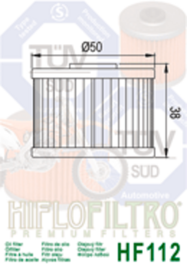 Filtro Olio Omologato Tuv Hiflo