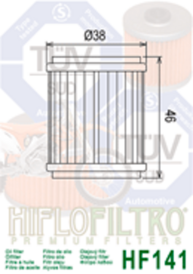 Filtro Olio Omologato Tuv Hiflo