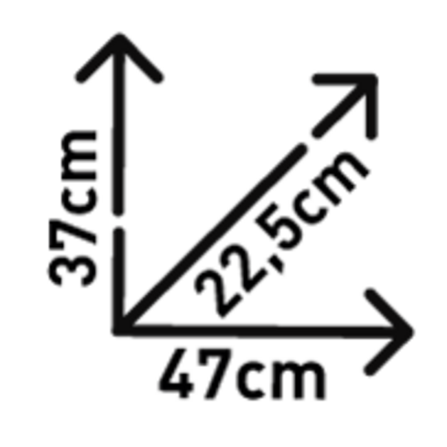 Coppia Valigie Laterali Monokey®  Da 22lt Nere Goffrate K22n