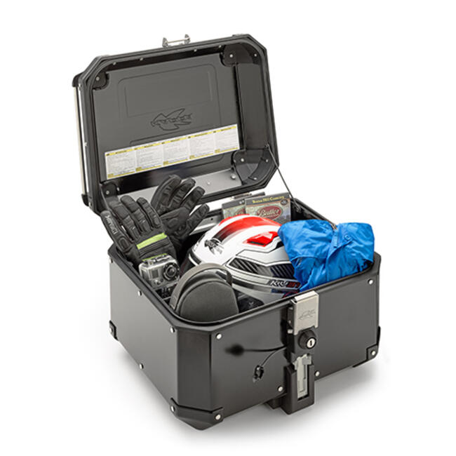 Valigia Topcase Monokey® 48lt K'force In Alluminio Verniciato Nero Kfr480b