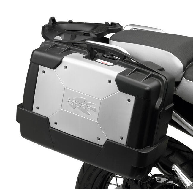 Valigia Laterale Monokey 33lt Con Cover Argento Kgr33