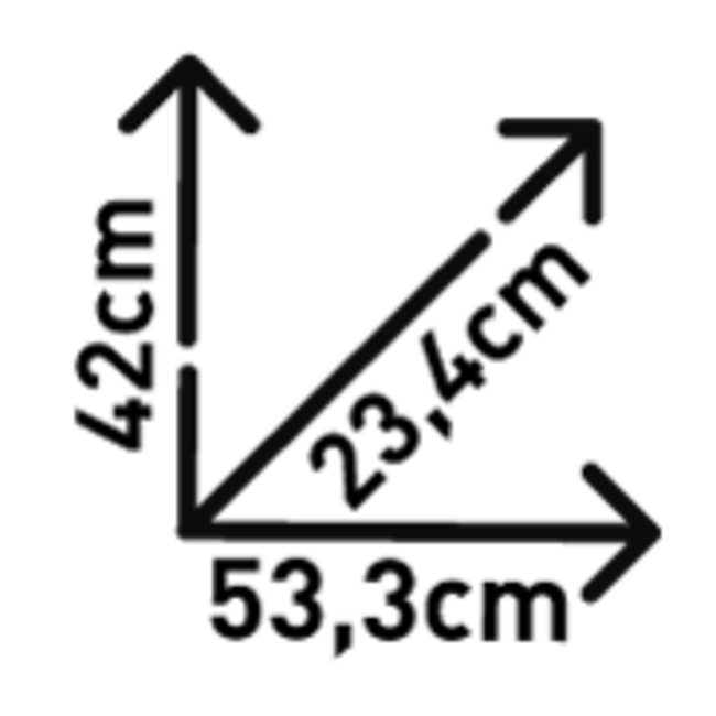 Valigia  Laterale Monokey 33lt Con Cover Argento Kgr33