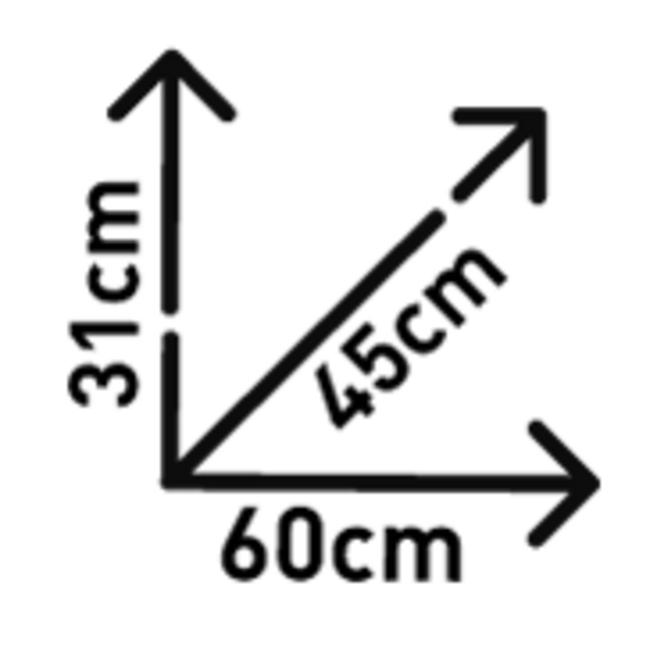 Valigia Garda Monokey® 52lt Con Cover Argento Kgr52