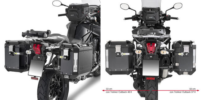 Portavaligie Laterale Triumph Tiger Givi Pl6408cam