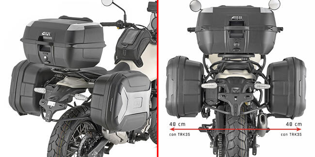 Portavaligie Laterale  Royal Enfield  Himalayan 450 Givi Pl9059