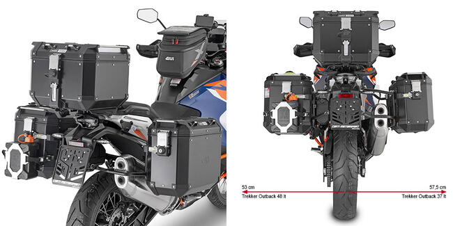 Portavaligie Laterale  Ktm 1290 Super Adventure Per Outback Givi Plo7713cam