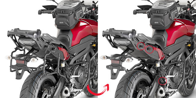 Portavaligie Laterale Specifico Yamaha Mt-09 Tracer Kappa Klr2122