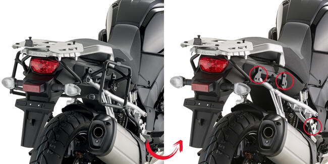 Portavaligie Laterale Suzuki Dl1000 V-strom Givi Plr3105