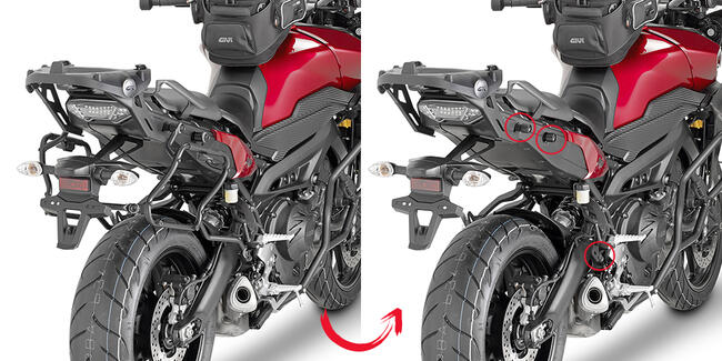 Portavaligie Laterale Specifico Per Yamaha Mt-09 Tracer Givi Plxr2122