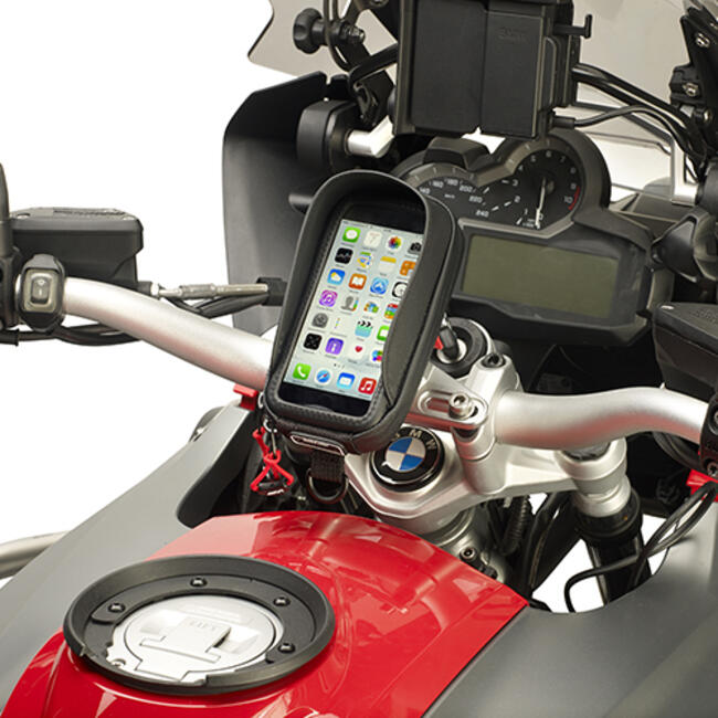 S956b Porta Smartphone Universale Con Attacco. Compatibile Con Scooter, Moto E Biciclette