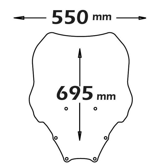 Parabrezza Per Honda Forza 125 - 300 Isotta Sc2650