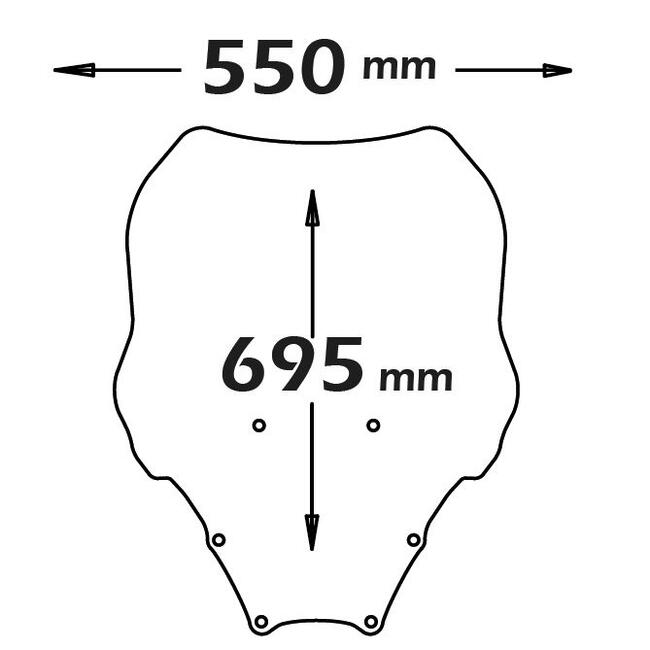 Parabrezza Per Honda Forza 125 - 300 Isotta  Sc2650