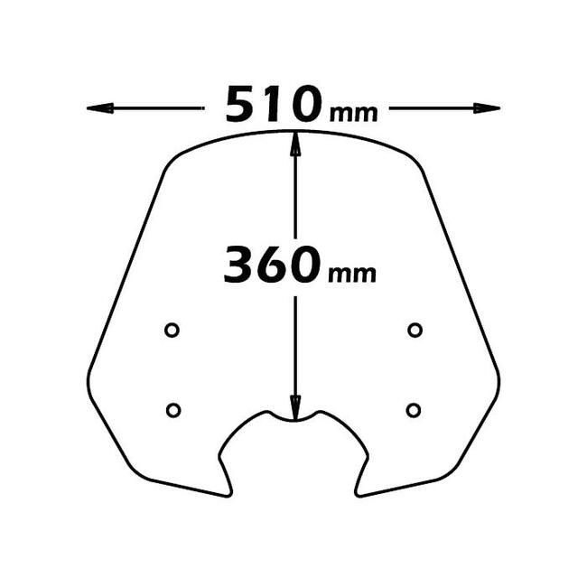 Cupolino Per Honda Sh 300 Fume' Chiaro Isotta Sc2671fc