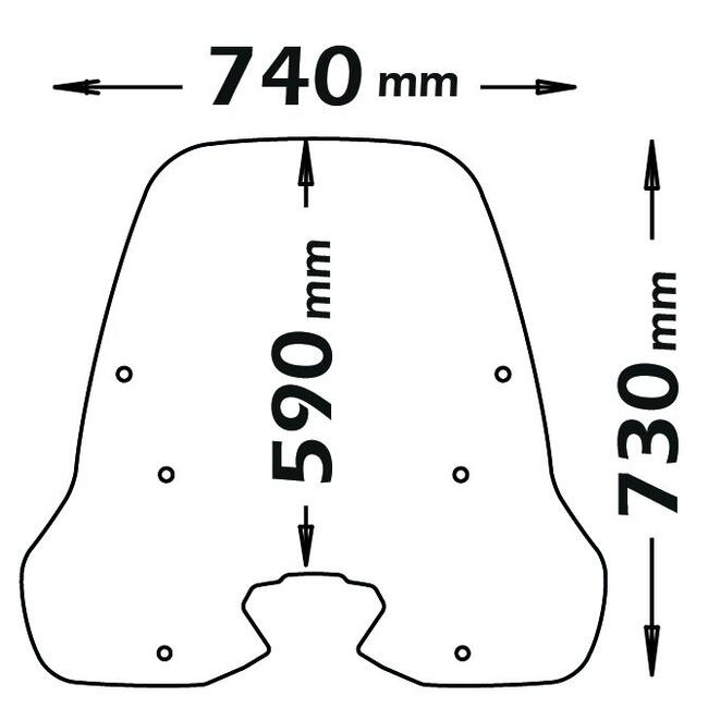 Parabrezza Per Kymco People S 125i - 150i Abs Isotta Sc3039