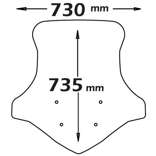 Parabrezza Per Kymco Xciting 400i S Isotta Sc3043