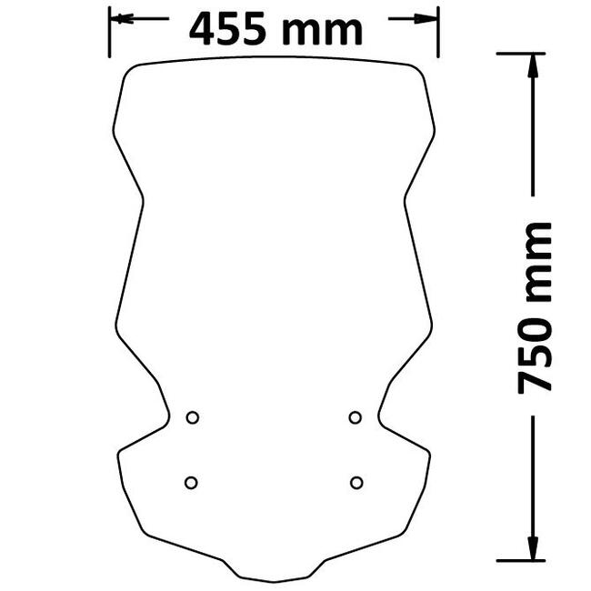 Parabrezza Per Kymco Kymco Dtx 360 Isotta Sc3012