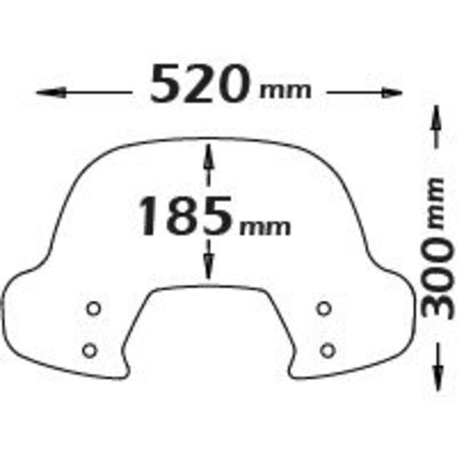 Parabrezza Per Piaggio Vespa Sprint Isotta Sc4163fs