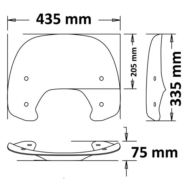 Parabrezza Per Piaggio Vespa Sprint Isotta Sc4162-t