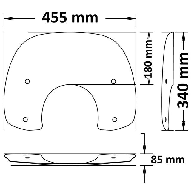 Parabrezza  Per  Piaggio Vespa Primavera Isotta Sc4168