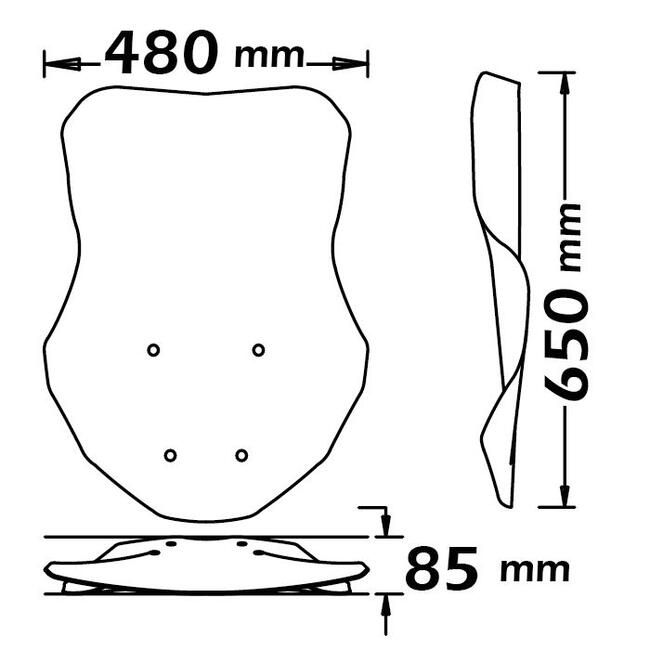 Parabrezza Per Honda X-adv 750 Isotta Sc4515