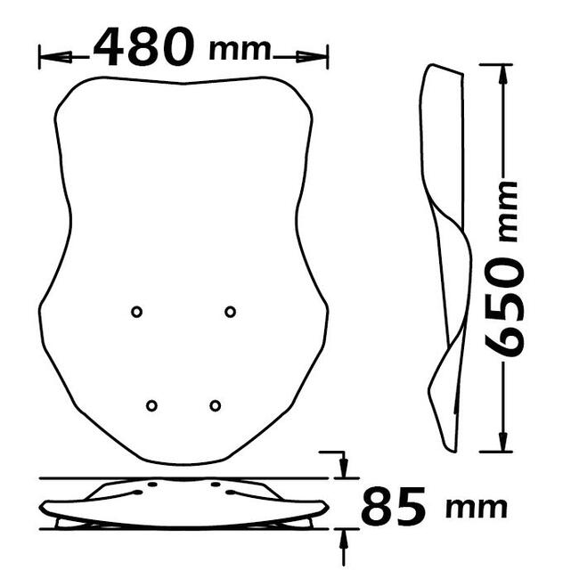 Parabrezza Per Honda X-adv 750 Isotta  Sc4515