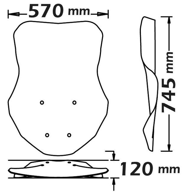 Parabrezza Per Honda X-adv 750 Isotta Sc4517