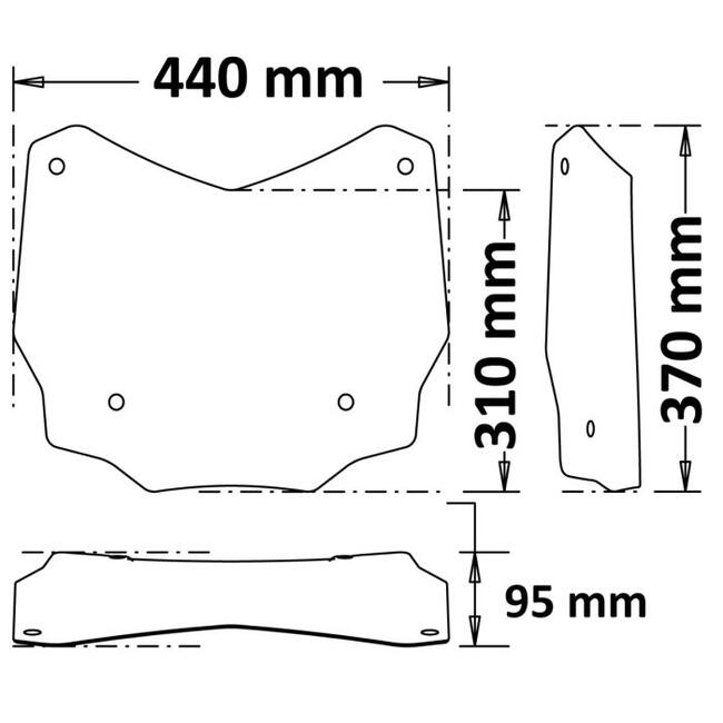 Cupolino Sportivo Fume Scuro Per Honda Sh 125i-150i Sc4525fs