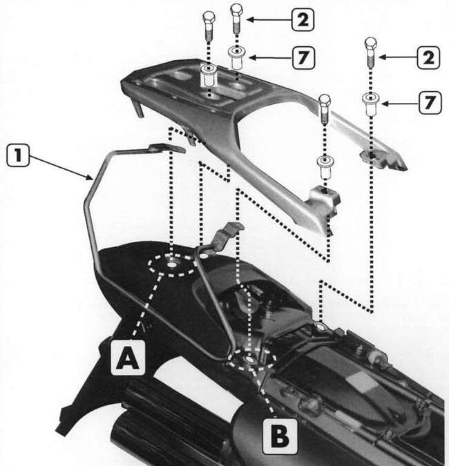 T213 Telaietti Specifici Honda Xl 650v Transalp/yamaha Mt-09 Givi